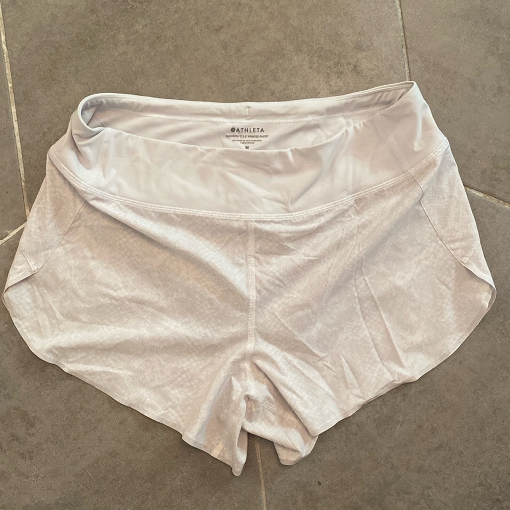 Athleta printed running shorts